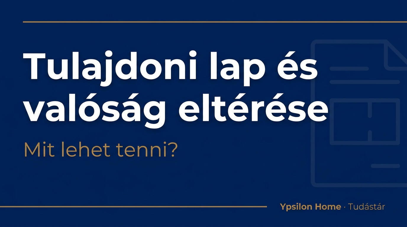 Tulajdoni lap és valóság közötti eltérés