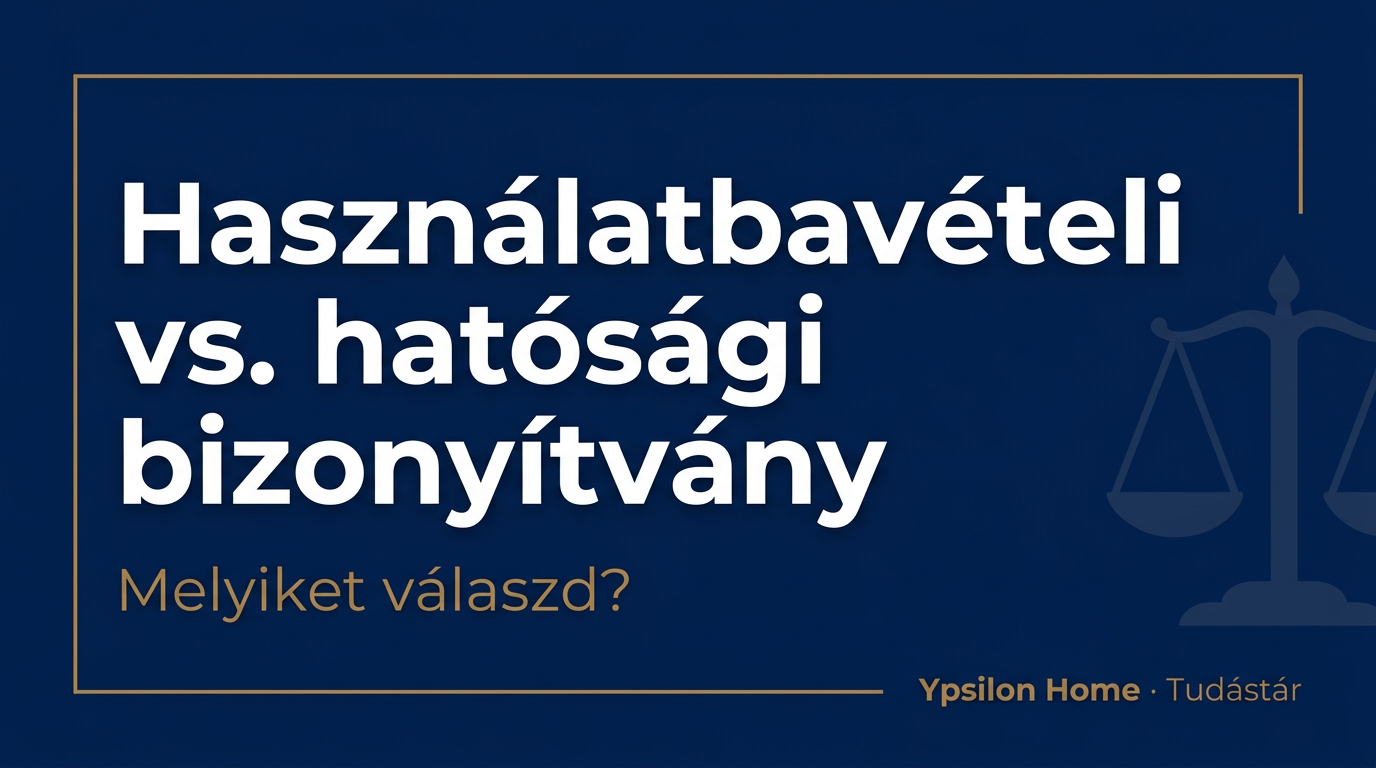 Utólagos használatbavételi vs. hatósági bizonyítvány